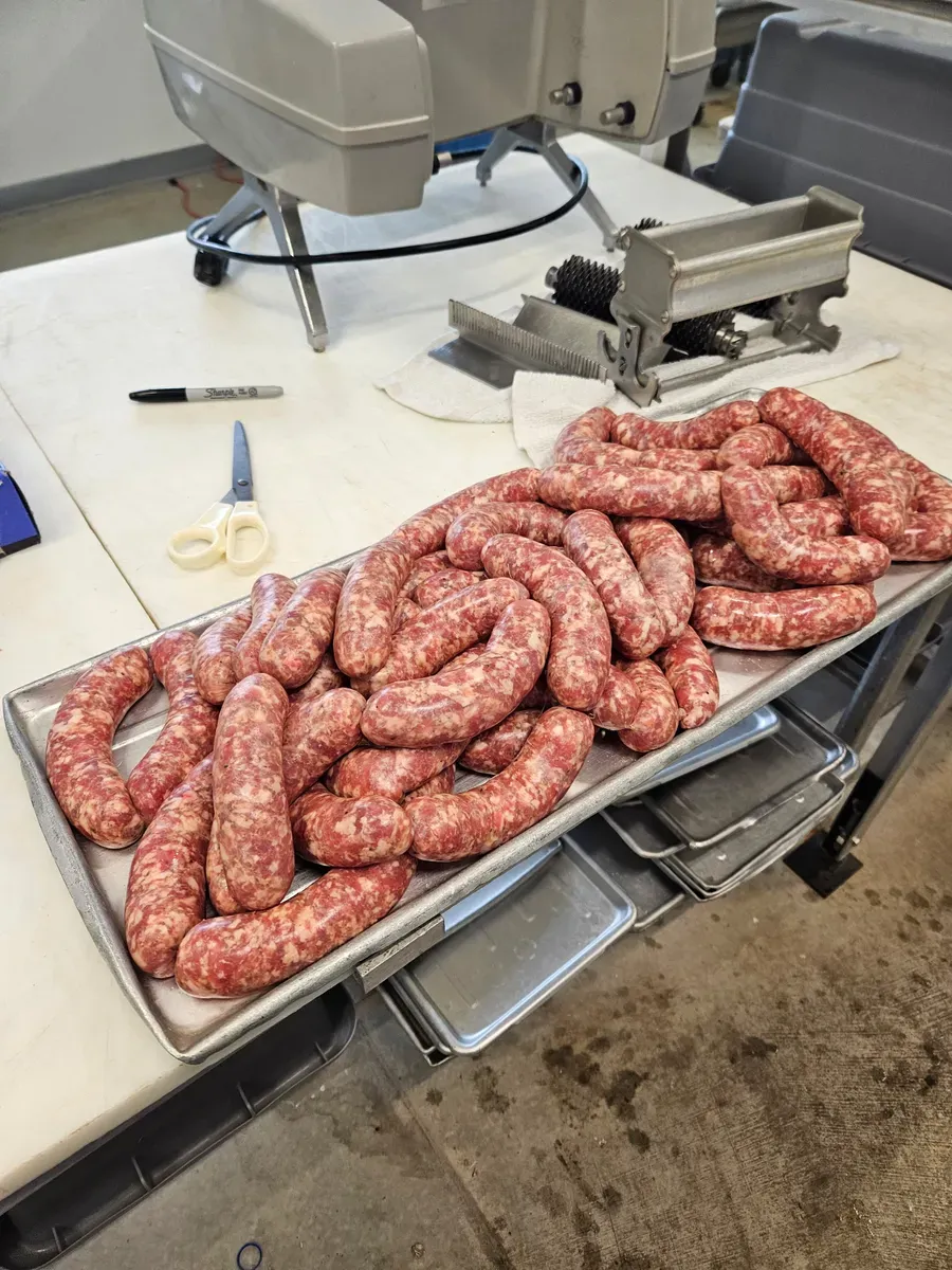 Handmade sausage links