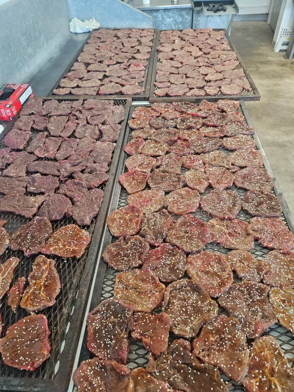 Beef jerky racks